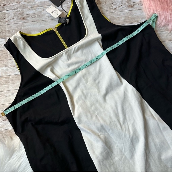 Lane Bryant Colorblock Sleeveless Dress | Black & White | size 28 NWT - Picture 4 of 4